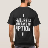 Fehler ist immer eine Option, Startup-Unternehmer T-Shirt (Rückseite)