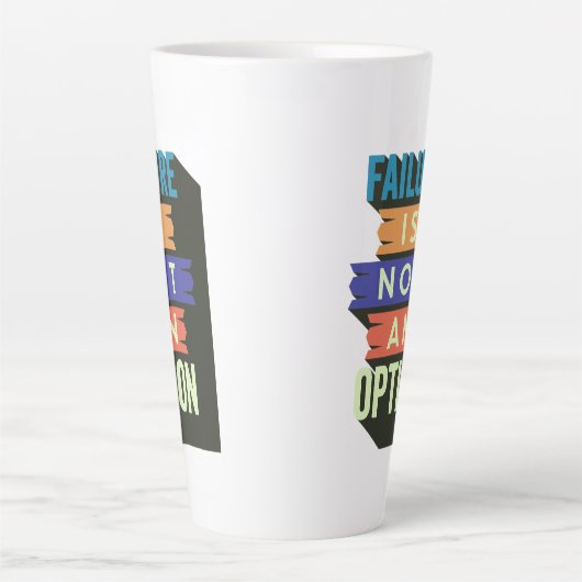 Fehler ist keine Option Milchtasse (Vorderseite)