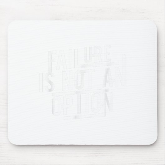 Fehler Ist Keine Option Motivierend Mousepad (Vorne)