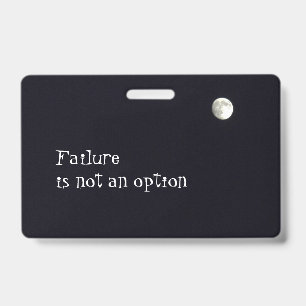 Fehler ist keine Option personalisiert Ausweis