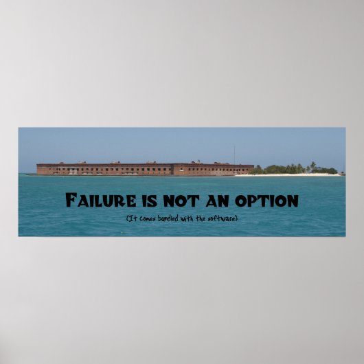 Fehler ist keine Option Poster (Vorne)