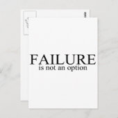 Fehler ist keine Option Postkarte (Vorne/Hinten)