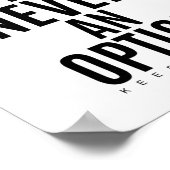 Fehler ist nie eine Option | Motivierend Angebot Poster (Ecke)