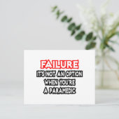 Fehler...Keine Option...paramedic Postkarte (Stehend Vorderseite)