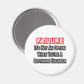 Fehler...Keine Option...Software Engineer Magnet (Vorderseite/Rückseite)