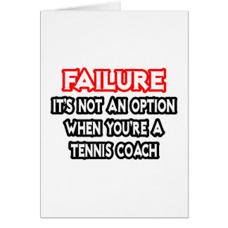 Fehler...Keine Option...Tennistrainer