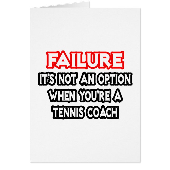 Fehler...Keine Option...Tennistrainer (Vorne)