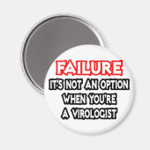 Fehler...Keine Option...Virologe Magnet (Vorderseite/Rückseite)