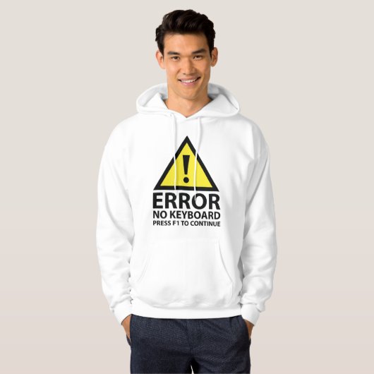 Fehler Keine Tastatur Drücken Sie F1, um fortzufah Hoodie (Vorne ganz)