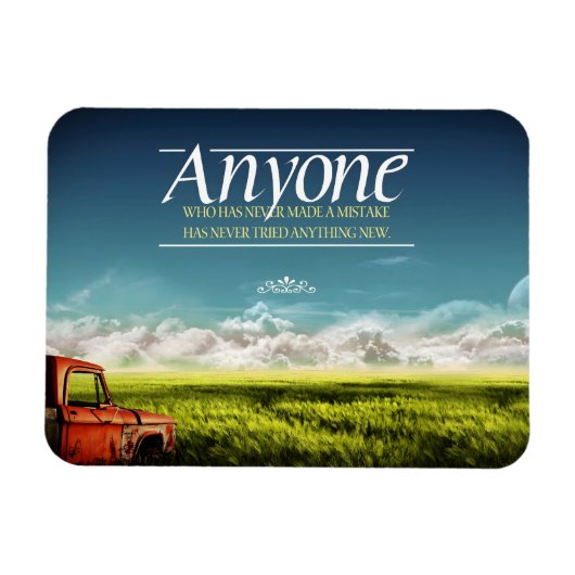 "Fehler machen" Inspiration flexibel Magnet (Horizontal)