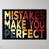 Fehler machen Sie perfekt Poster (Vorne)