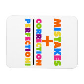 Fehler Plus Korrektur ist perfekt Magnet (Horizontal)