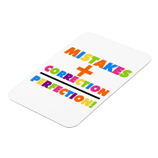 Fehler Plus Korrektur ist perfekt Magnet (Linke Seite)