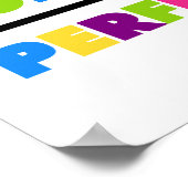 Fehler Plus Korrektur ist perfekt Poster (Ecke)