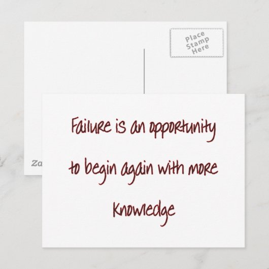 Fehler Postkarte (Vorne/Hinten)