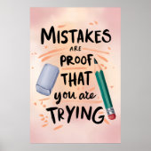 Fehler sind der Beweis, dass du versuchst Poster (Vorne)