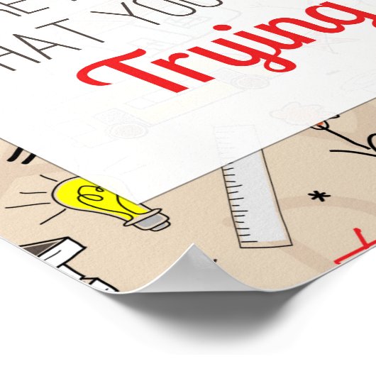 Fehler sind der Beweis, dass Sie versuchen - Poste Poster (Ecke)