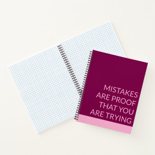 Fehler sind ein Beweis dafür, dass Sie ein Noteboo Notizblock (Innenseite)