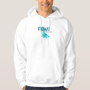 Fehler sind Kunst – Inspirierende abstrakte blaue Hoodie