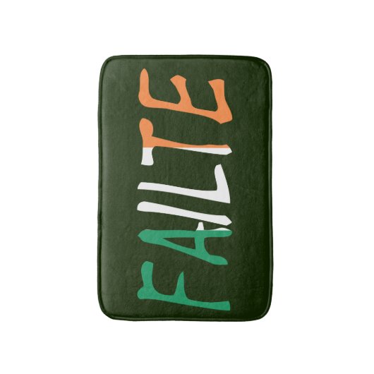 Fehler überlagert auf irischer Flagge Badematte (Vorderseite Vertikal)