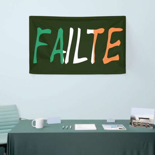 Fehler überlagert auf irischer Flagge Banner (Messeveranstaltung)