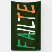 Fehler überlagert auf irischer Flagge Banner (Vertikal)