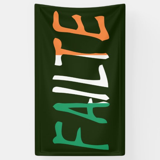 Fehler überlagert auf irischer Flagge Banner (Vertikal)