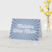 Fehler wurden gemacht karte (Gelbe Blume)