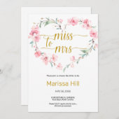 FEHLER ZU FRAU - Sakura Bridal Dusche Einladung (Vorne/Hinten)