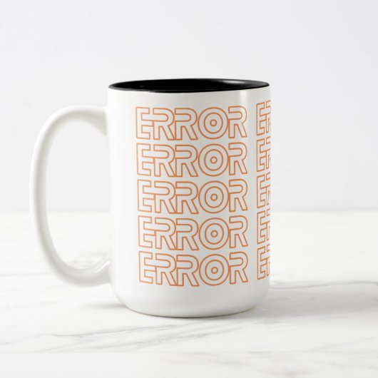 Fehler Zweifarbige Tasse (Links)