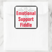 Fehlerbehebung für emotionale Unterstützung - Funn Quadratischer Aufkleber (Tasche)