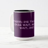 Fehlercode für Windows Wartecode Zweifarbige Tasse (Vorderseite Links)