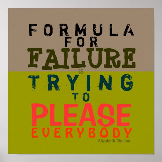 Fehlerformel ~ 12X12 Poster (Vorne)