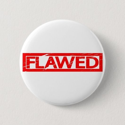 Fehlerhafte Briefmarke Button (Vorderseite)