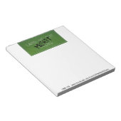 Fehlerhafte Notepad Notizblock (angewinkelt)