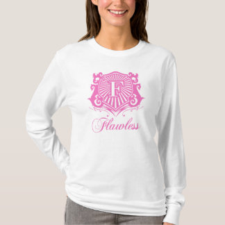 FEHLERLOSE DAMEN ROSA UND WEISSER HOODIE T-Shirt