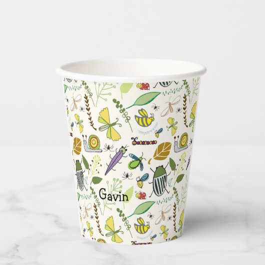 Fehlersuche bei personalisierten Geburtstagspartys Pappbecher (Vorderseite)