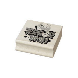 Fehlerzeit mit Hand und Auge Gummistempel