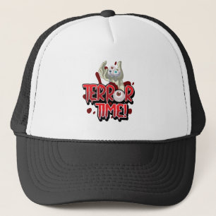 Fehlerzeit Zombie Hand mit Augen Truckerkappe
