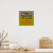Fehlformel ~ 16x16 Poster (Küche)