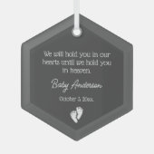 Fehlgeburt / Gedächtnisverlust für Kleinkinder Ornament Aus Glas (Vorderseite)