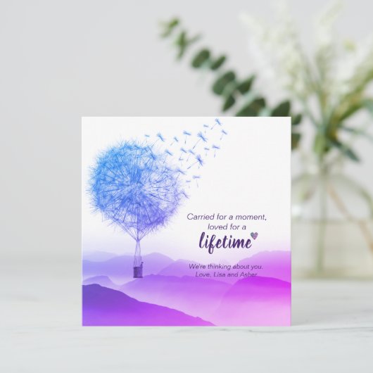 Fehlgeburt | Totgeburt | für einen Moment | Karte (Stehend Vorderseite)