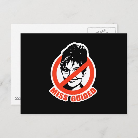 FEHLGELEITET POSTKARTE (Vorne/Hinten)