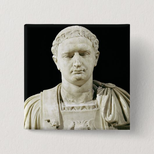 Fehlschlag des Kaisers Domitian Button (Vorderseite)