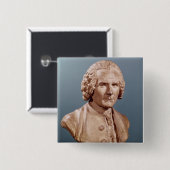 Fehlschlag von Jean-Jacques Rousseau Button (Vorne & Hinten)