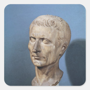 Fehlschlag von Julius Cäsar Quadratischer Aufkleber