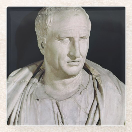 Fehlschlag von Marcus Tullius Cicero Glasuntersetzer (Vorderseite)