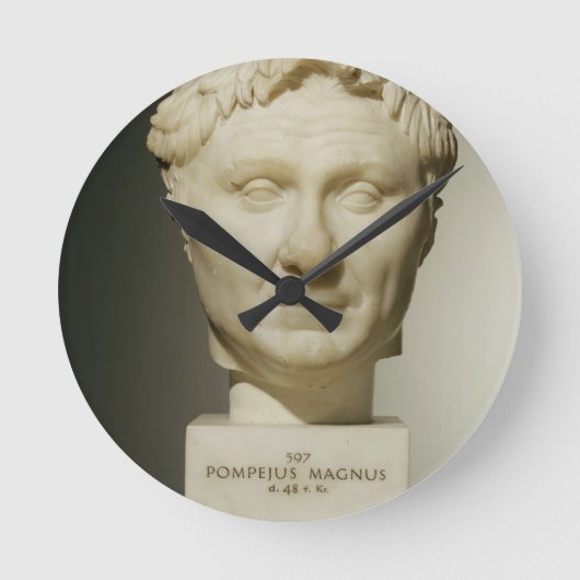 Fehlschlag von Pompey (106-48 BC) c.60 BC (Marmor) Runde Wanduhr (Vorderseite)