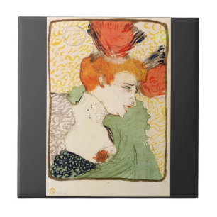 Fehlschlagporträt durch Toulouse-Lautrec Fliese