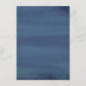 Fehlsichtigkeit | Dusty Blue Swan Lake Empfang Menükarte (Rückseite)